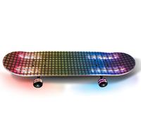 Teorema Giocattoli - Monopatín para niño de 6 años y niña con 8 Efectos Luminosos, Tabla de Skate de 74 cm, ultrarresistente, de Arce, Ruedas LED deslizantes con rodamientos ABEC-7, máx. 50 kg