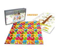 Teorema Giocattoli - Teorema 80122 - Alfombra Plegable para Primeros Juegos, Doble Cara, Ultra Suave, fácil de Limpiar, con Bolsa de Transporte