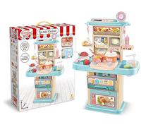 Teorema Giocattoli Teorema - Cocina de Juguete para niños, hornillo con Luces y Sonidos, Fregadero Realmente Funcional, con Accesorios, Altura 70 cm, Multicolor, única