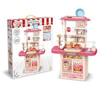 Teorema Giocattoli Teorema - Cocina de Juguete para niños, hornillo con Luces y Sonidos, Fregadero Realmente Funcional, con Accesorios, Altura 65 cm, Multicolor, única