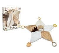 Teorema GOGO Dou Dou Dou Oso Suave 30 cm - Peluche Confort con Masaje Encías Juguete Sensorial para Cuna y Cochecito, 0 Meses, Idea Regalo Recién Nacido