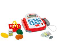 TEOREMA Grabadora de Efectivo con Escáner Juguete para Niños Pilas Incluidas Funciones Reales con Accesorios