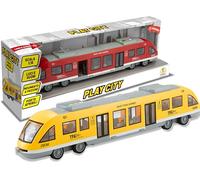 Teorema - Metro de Juguete para niños, Escala 1:16, con Luces y Sonidos, Puertas abatibles y Movimiento por fricción, Pilas Incluidas