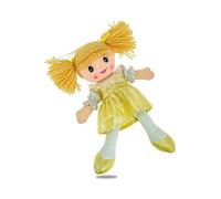 Teorema - Muñeca de Trapo con Vestido de Color Bordado, muñeca de Tela con Pelo de Lana, Juguete para niños, Altura 30 cm