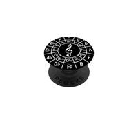 Teoría de la Clave de Sol Círculo de Quintos Compositor de Firma Clave PopSockets PopGrip Adhesivo
