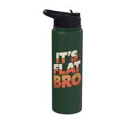 Teoría de la conspiración de Marte plano - Es Flat Bro Flat Mars Stainless Steel Insulated Water Bottle