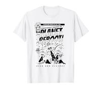 Teoría de la conspiración del Planeta reinicio Retro cómic tee Camiseta