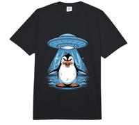 Teoría de la conspiración del secuestro de ovnis de pingüino Comfort Colors Adult Heavyweight T-Shirt