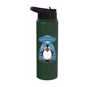 Teoría de la conspiración del secuestro de ovnis de pingüino Stainless Steel Insulated Water Bottle