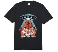 Teoría de la conspiración del Tigre del secuestro de ovnis Comfort Colors Adult Heavyweight T-Shirt