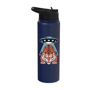 Teoría de la conspiración del tigre del secuestro de ovnis Stainless Steel Insulated Water Bottle
