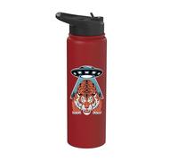 Teoría de la conspiración del tigre del secuestro de ovnis Stainless Steel Insulated Water Bottle