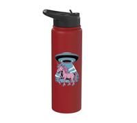 Teoría de la conspiración del unicornio de la abducción ovni Stainless Steel Insulated Water Bottle