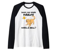 Teoría del Aprendizaje de condicionamiento clásico Perro pavloviano Camiseta Manga Raglan
