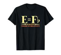 Teoría musical de la relatividad Músico Física E es igual a F Flat Camiseta