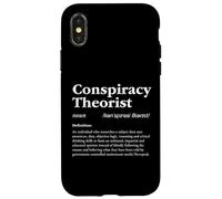 Teórico de la conspiración Definición Objetivo Diccionario Significado Carcasa para iPhone X/XS