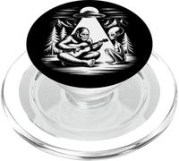Teórico de la conspiración OVNI de Sasquatch Alien Guitar PopSockets PopGrip para MagSafe