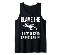 Teórico Divertido de la teoría de la conspiración Culpa a la Gente del Lagarto Camiseta sin Mangas