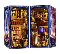Teoryieer Book Nook, Kit de Tienda de Pociones Mágicas con Luces, Puzzle 3D DIY, Kit de Maqueta de Madera en Miniatura, Diorama Sujetalibros para Decoración de Sala, Regalo Encantado y Misterioso
