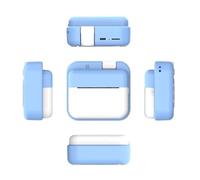 Teoryieer Cámara de Fotos Instantánea, Pantalla HD de 2.0 Pulgadas y 48 MP, 1080P cámara de Fotos Infantil, Tarjeta de 32 GB y 3 Rollos de Papel de Impresión, Ideal para Niños de 3 a 12 Años (Azul)