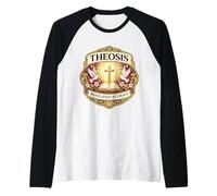 Teosis Deificación por Gracia Christian Jesucristo Iglesia Camiseta Manga Raglan