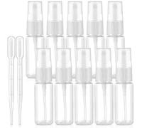 Teouuas 10 Piezas 20 ml Bote Spray, Spray Vacía Plástico Transparente, Mini Reutilizable Portátil Pulverizador, Niebla Fina Atomizador, para Perfumes Agua, Alcohol, Limpieza