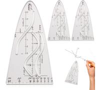 Teouuas 3 Piezas Plantillas de Parábola Matemáticas, 3 Plantilla de Curva | Plantillas Parabólicas de Matemáticas, Plantillas de Parábola para Matemáticas, para Estudiantes, Oficina, Diseñador, Pintura