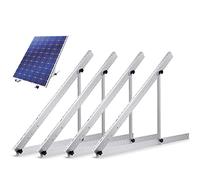 TEOV - Kit de montaje para panel solar de 45 pulgadas, universal para panel solar de 100 W, 600 W, techo plano con inclinación vendible, soporte para panel solar, soporte adecuado 1140 mm, 2 pares