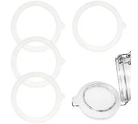 TEOZBLU 4 Pzs Juntas De Silicona, Junta HerméTico A Prueba De Fuga, Sellos De Cristal De Repuesto, Adecuado Para Una Amplia Gama De La MayoríA De Las Latas-87mm