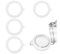TEOZBLU 4 Pzs Juntas De Silicona, Junta HerméTico A Prueba De Fuga, Sellos De Cristal De Repuesto, Adecuado Para Una Amplia Gama De La MayoríA De Las Latas-55mm