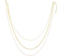 TEOZBLU Collar Cadena Serpiente Oro Mujer Acero Inoxidable Dorado, para Mujer con Capas Ajustables Apilable Collar, Inseparables