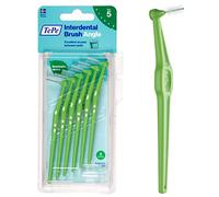 TePe Angle Cepillos interdentales angulados / Palillos interdentales / Tamaño 5, diámetro 0,8 mm / Pack de 1 x 6, color verde