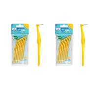 TePe Angle Cepillos interdentales angulados, Tamaño 4, diámetro 0,7 mm, Pack de 6, color amarillo (Paquete de 2)