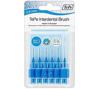 TePe - blister cabezal interdental, 0,6 mm, color azul