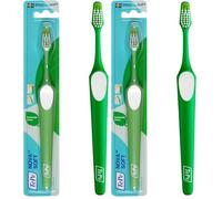 TEPE Cepillo de dientes Nova suave, para adolescentes y adultos, con mango ergonómico y antideslizante (Paquete de 2)