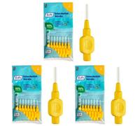 TePe Cepillo interdental amarillo original (tamaño ISO 4 0.7 mm) /Para una limpieza fácil y completa de los espacios interdentales/ 1 cepillo interdental (Paquete de 3)