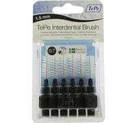 TEPE Cepillos interdentales (1,5 mm, 6 unidades), color negro