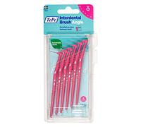 TePe Cepillos interdentales angulares rosados (tamaño ISO 0:0 ,4 mm) /Limpieza controlada de los espacios interdentales incluso en áreas de difícil alcanzo/1 x 6 cepillos interdentales angulares