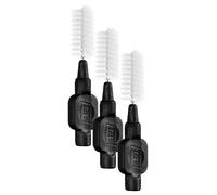 TEPE Cepillos interdentales Original/Palillos interdentales/Tamaño 7, diámetro 1,5 mm/pack de 8, color negro (Paquete de 3)