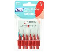 TePe Cepillos Interdentales, Rojo, Talla 2 (0.5 mm), Pack de 3 x 6 Unidades
