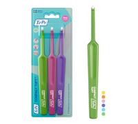 TePe Compact Tuft, Colores Surtidos, 3 ud. | Limpieza de precisión en zonas de difícil acceso, Cepillo de un solo mechón, Óptimo para la limpieza de implantes y brackets