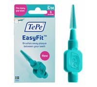 TePe EasyFit™ Cepillo Interdental, Turquesa, Talla S/M, Pack de 6