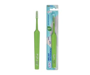 TePe Implant Orthodontic Brush, 1 ud., limpieza eficiente alrededor de brackets, cabezal de cepillo extra fino para mejor acceso a brackets e implantes