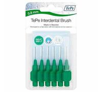 Tepe interdental 0,8 mm verde 6 uds