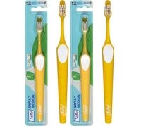 TePe Nova - Cepillo de dientes de textura mediana/Cepillo manual para adultos/disponible en distintos texturas (Paquete de 2)