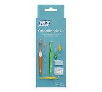 TePe Orthodontic Kit, 10 ud. | Kit cuidado bucal para limpiar brackets e implantes, Apto limpieza dental, Kit dental con cera ortodóntica