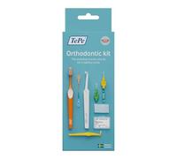 TePe Orthodontic Kit, 10 ud. kit cuidado bucal para limpiar brackets e implantes, herramientas de limpieza interdental, apto limpieza dental para eliminación de placa, kit dental con cera ortodóntica