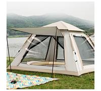 Tepee Tent 4 Man Impermeable, Puertas Dobles y una Empresa Familiar de Cuatro Ventanas y una Carpa Estable Black out para Acampar de Caminatas