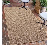 Teppich-Traum Alfombra Exterior Corredor Moderna Resistente Aspecto de Yute Resistente a la Intemperie balcón jardín terraza 60x90 cm