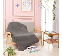 Teppich Wölkchen Alfombra de imitación de Piel - Sala de Estar, decoración de la Sala de Dormir - Alfombra de Piel Lavable como de Cama, cojín de Silla - Gris Oscuro, 80 x 120 cm